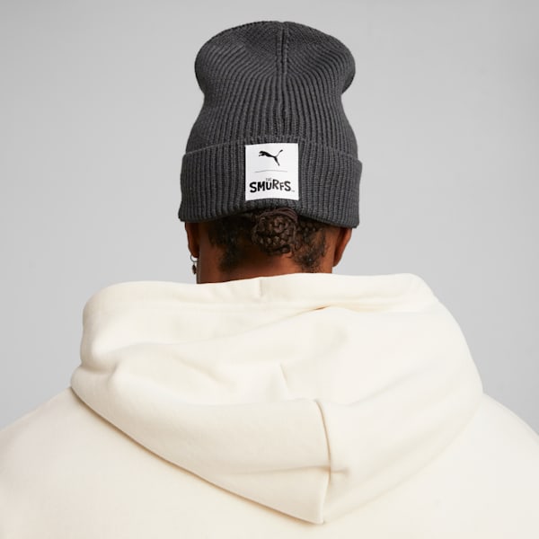 PUMA x THE SMURFS Beanie, Dark Coal, large-ZAF
