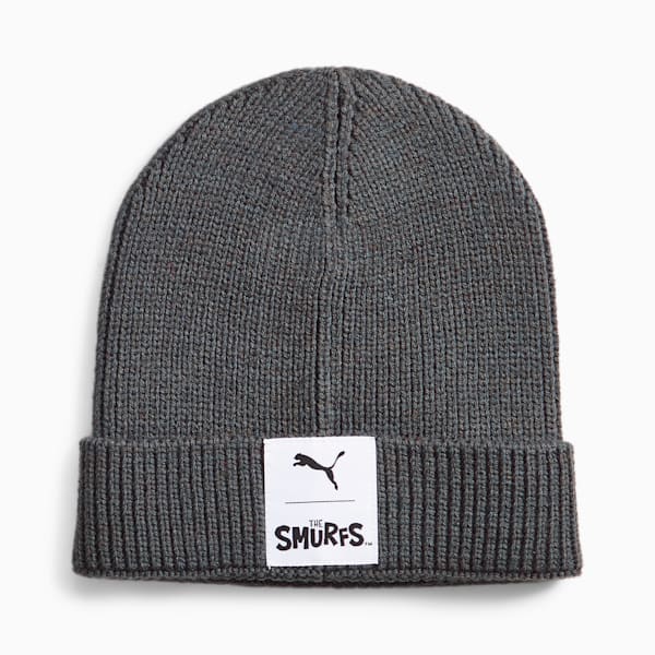 PUMA x THE SMURFS Youth Beanie, Dark Coal, large-ZAF