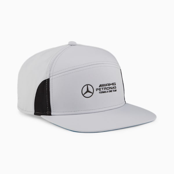 Mercedes-AMG Petronas Motorsport Flat Brim Cap, Mercedes Team Silver, large-ZAF
