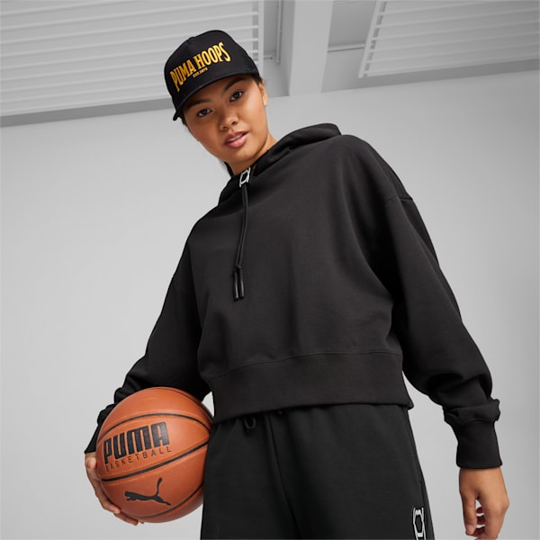 Basketball Trucker Cap, PUMA Black, large-ZAF