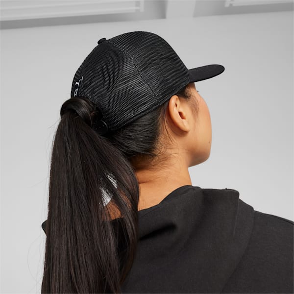 Basketball Trucker Cap, PUMA Black, large-ZAF
