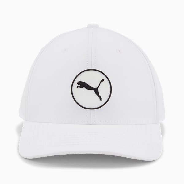 Circle Cat Tech Golf Cap, White Glow, large-ZAF
