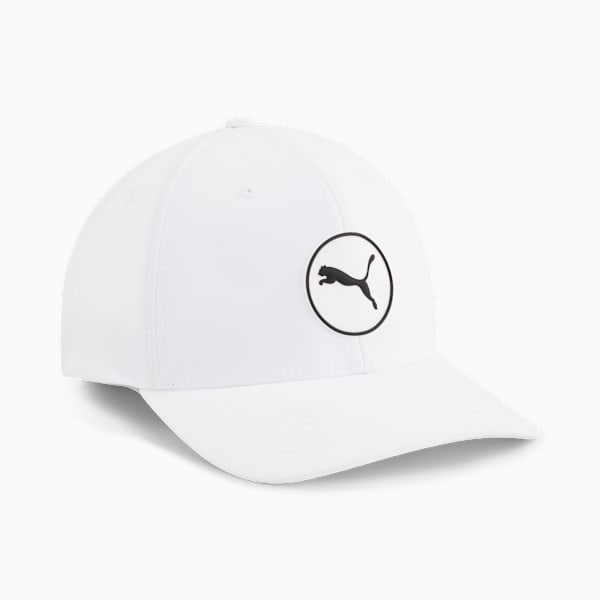 Circle Cat Tech Golf Cap, White Glow, large-ZAF