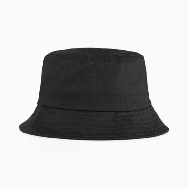 Essentials Logo Bucket Hat, PUMA Black, large-ZAF