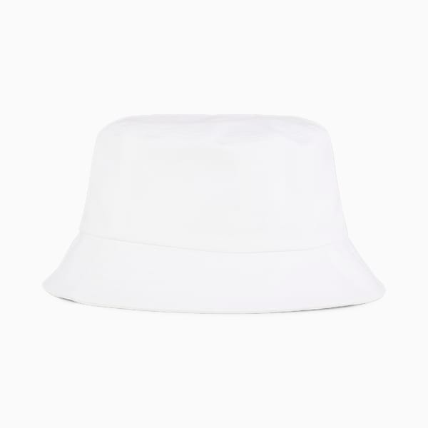 Essentials Logo Bucket Hat, PUMA White, large-ZAF
