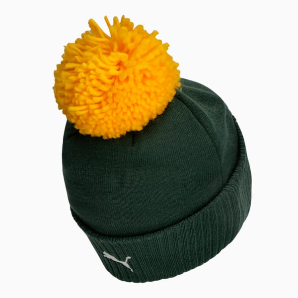 Proteas Pom Pom Beanie, Trekking Green-Yellow, large-ZAF