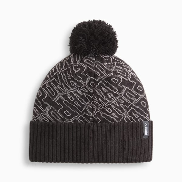 ESS Pom Beanie, Puma Black, large-ZAF