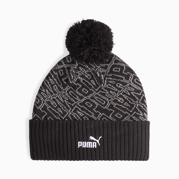 ESS Pom Beanie, Puma Black, large-ZAF