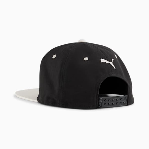 Classics Flat Brim Cap, PUMA Black-Frosted Ivory, large-ZAF