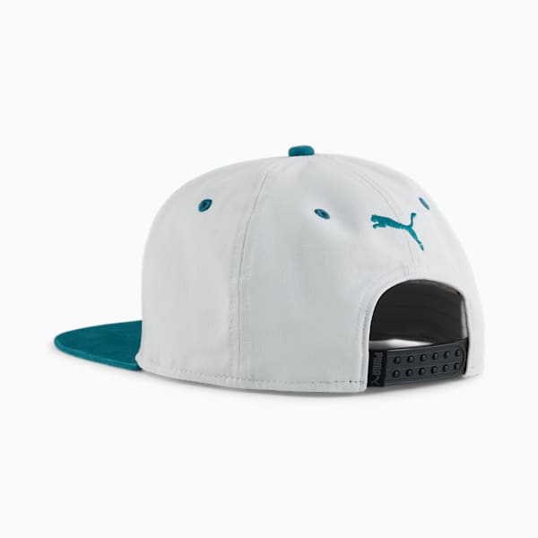Classics Flat Brim Cap, Cool Light Gray-Cold Green, large-ZAF