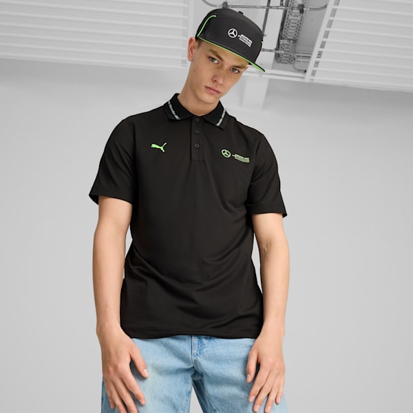 Mercedes-AMG Petronas F1® Flat Brim Cap, PUMA Black, large-ZAF