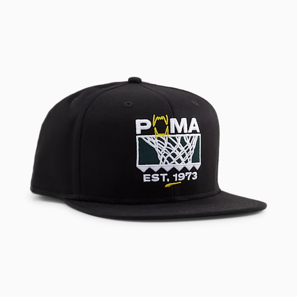 Basketball Pro Flatbrim Cap, PUMA Black, large-MEX