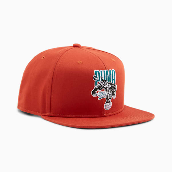 Basketball Pro Flatbrim Cap, Intense Red, large-ZAF