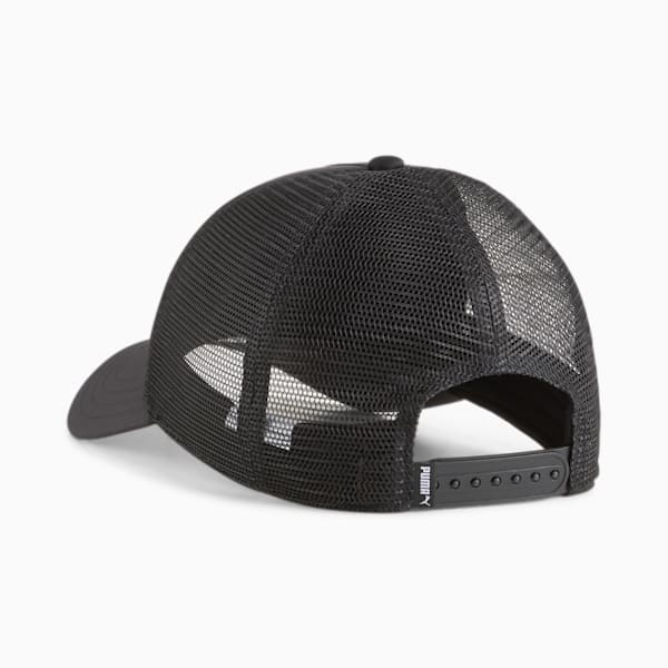 Essentials Trucker Cap, Puma Black, large-ZAF
