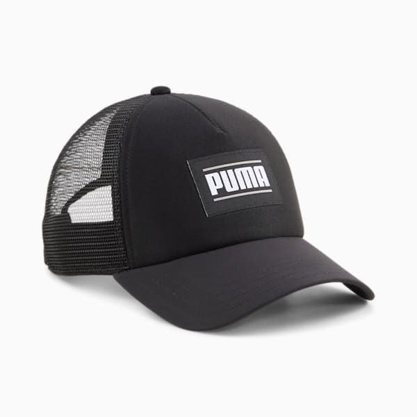 Essentials Trucker Cap, Puma Black, large-ZAF