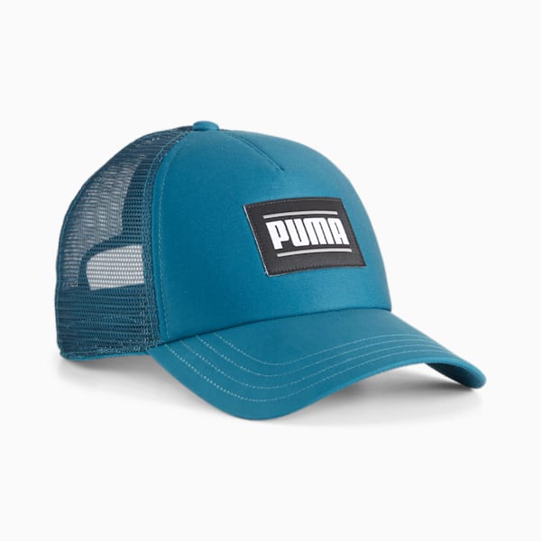Essentials Trucker Cap, Cold Green, large-ZAF