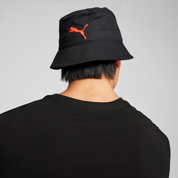 AC Milan ftblESSENTIALS Bucket Hat, PUMA Black-For All Time Red, large-ZAF