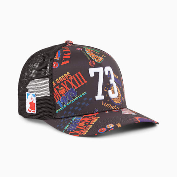 Gorra de basketball II, PUMA Black-AOP, large-ARG