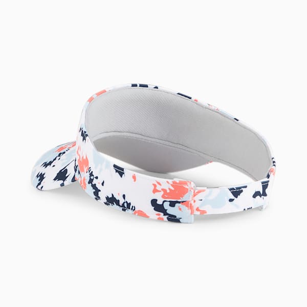 Borrego Sport Visor, White Glow-Blue Skies-Salmon, large-ZAF