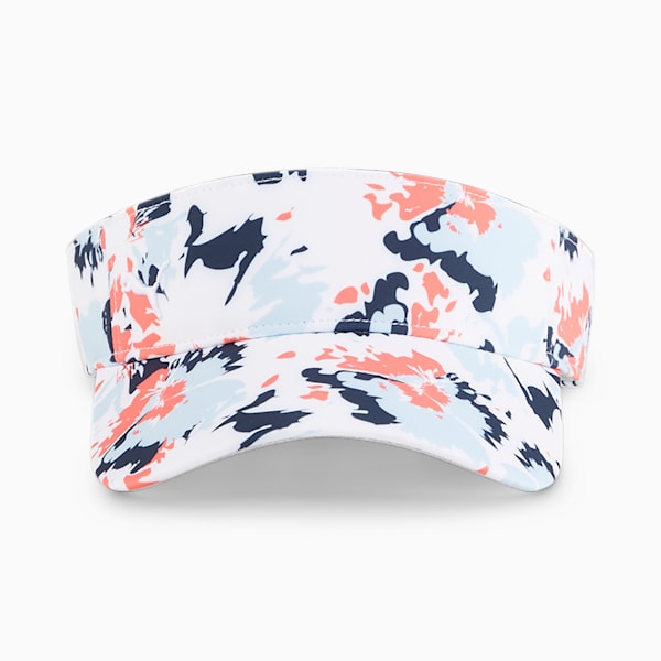 Borrego Sport Visor, White Glow-Blue Skies-Salmon, large-ZAF