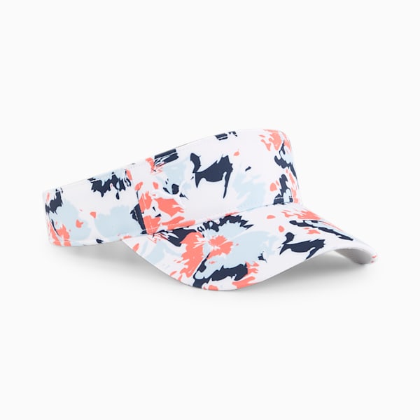 Borrego Sport Visor, White Glow-Blue Skies-Salmon, large-ZAF
