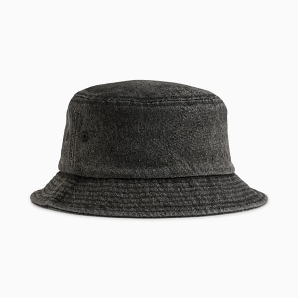 WARDROBE Essentials Metal PUMA CAT Bucket Hat, PUMA Black, large-MEX