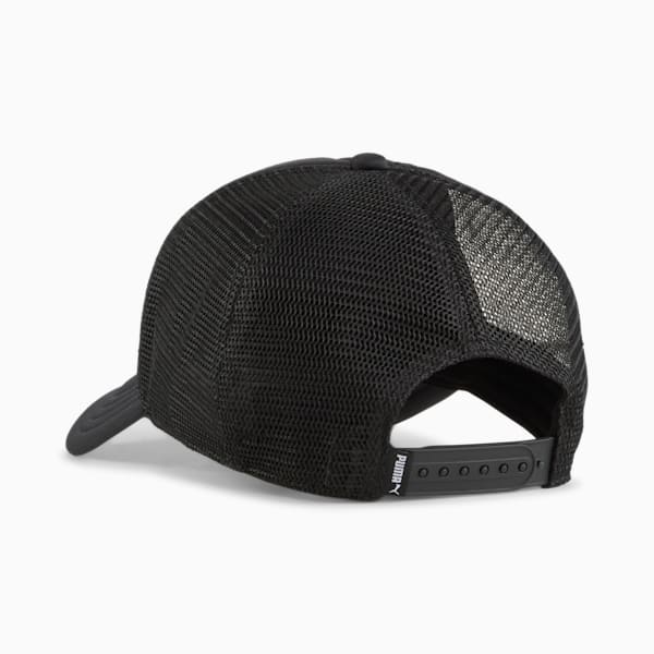 ESS No. 1 Logo Trucker Cap, PUMA Black, large-ZAF