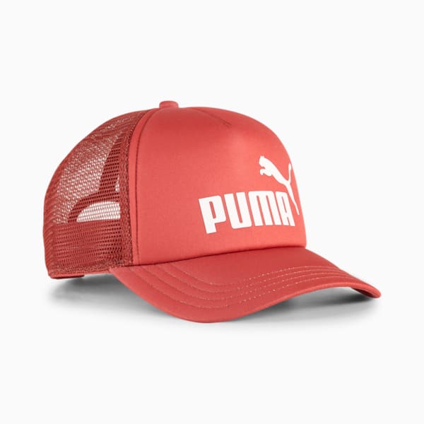 ESS No. 1 Logo Trucker Cap, Red Fire, large-ZAF