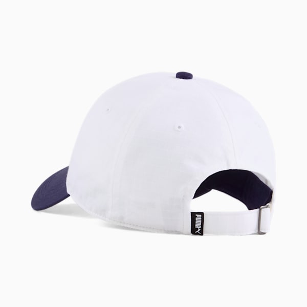 ESS No. 1 Colour Block Dad Cap, PUMA White-PUMA Navy, large-MEX