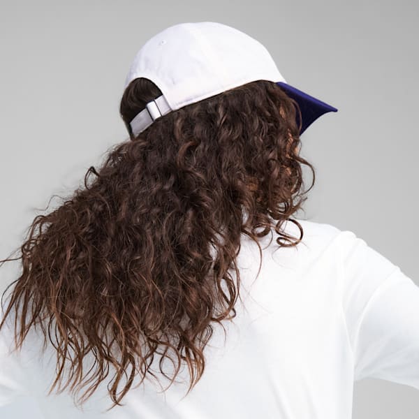 ESS No. 1 Colour Block Dad Cap, PUMA White-PUMA Navy, large-MEX