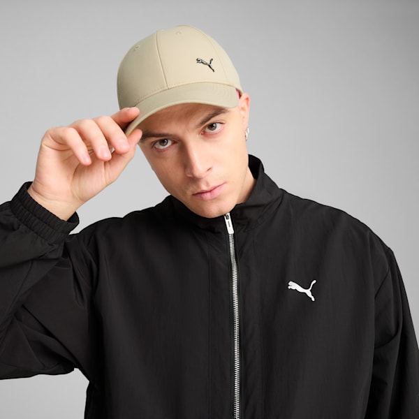 Essentials Metal PUMA Cat Baseball Cap, Toasted Almond, large-ZAF
