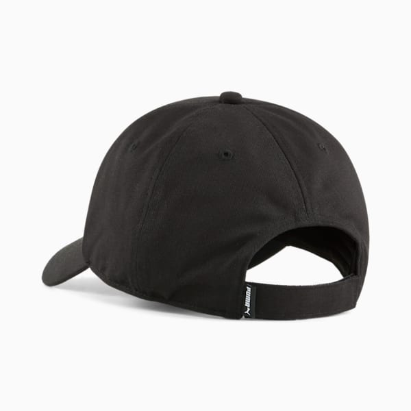 Essentials No. 1 Logo Patch Baseball Cap, Puma Black, large-ZAF