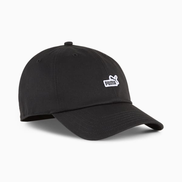 Essentials No. 1 Logo Patch Baseball Cap, Puma Black, large-ZAF