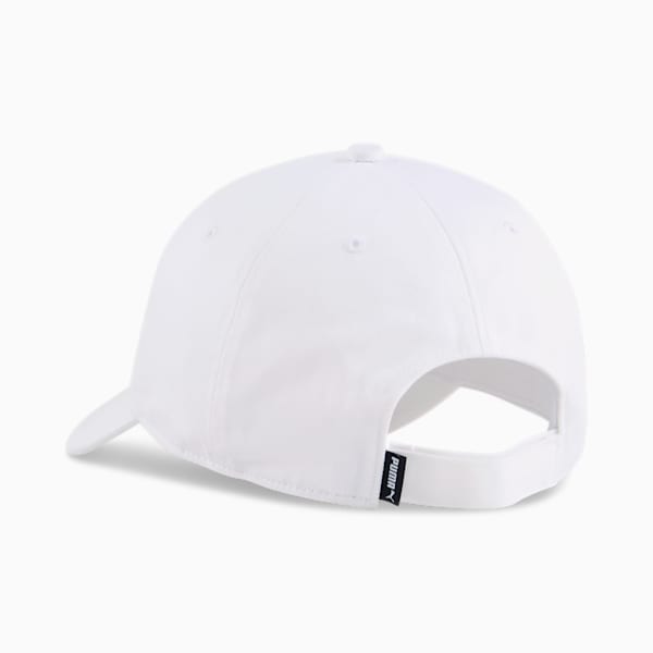 Essentials No. 1 Logo Patch Baseball Cap, PUMA White, large-ZAF