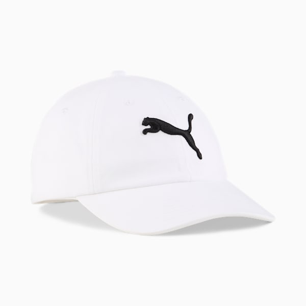 Essentials PUMA Cat Baseball Cap, PUMA White, large-ZAF