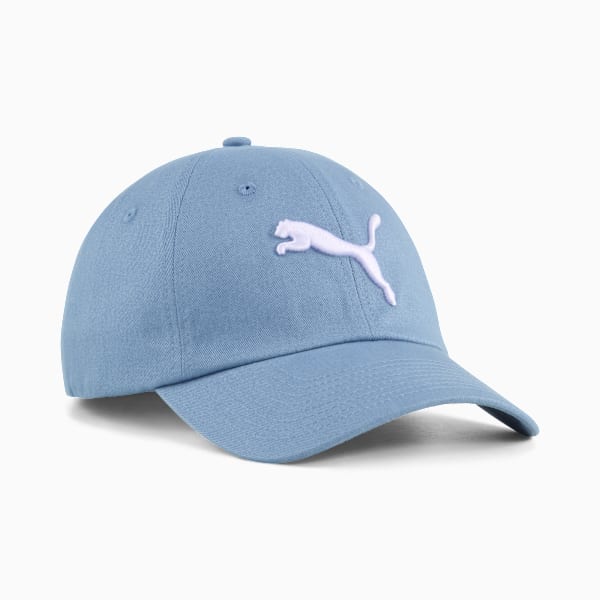 Essentials PUMA Cat Baseball Cap, Cool Blue, large-ZAF