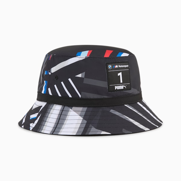 BMW M Motorsport Bucket Hat, PUMA White-AOP, large-ZAF