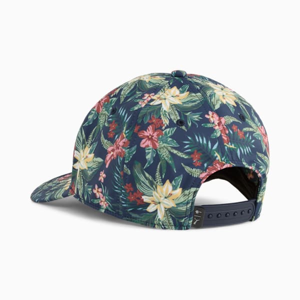 PUMA x PALM TREE CREW Floral Tech Golf Cap Men, Deep Navy, large-ZAF