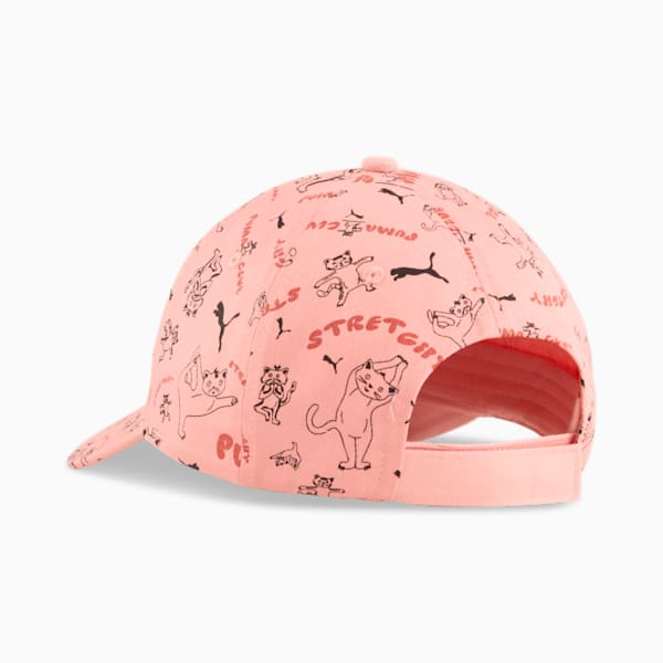 Gorra con visera Essentials No.1 Logo para adolescentes, Pink Fruit-stretchy Cat AOP, large-MEX