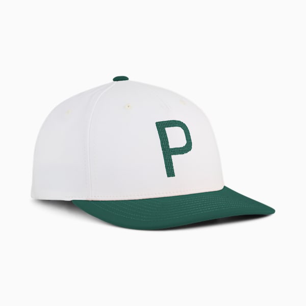 Gorra de golf Crafted P para hombre, Warm White-Dark Myrtle, large-MEX