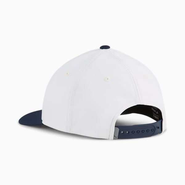 Crafted P Golf Cap Men, Warm White-Deep Navy, large-MEX
