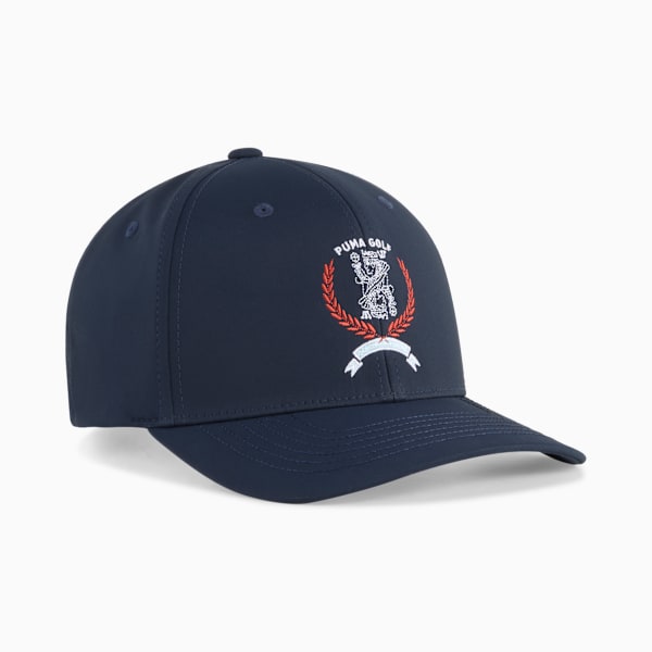 Queen City Golf Cap, Deep Navy-Red Fire, large-ZAF