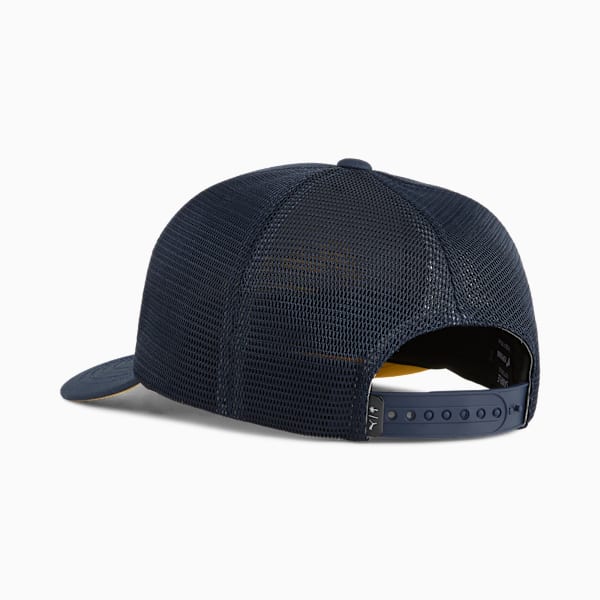 PUMA x PALM TREE CREW Performance Foam Trucker Golf Cap Men, Deep Navy, large-ZAF