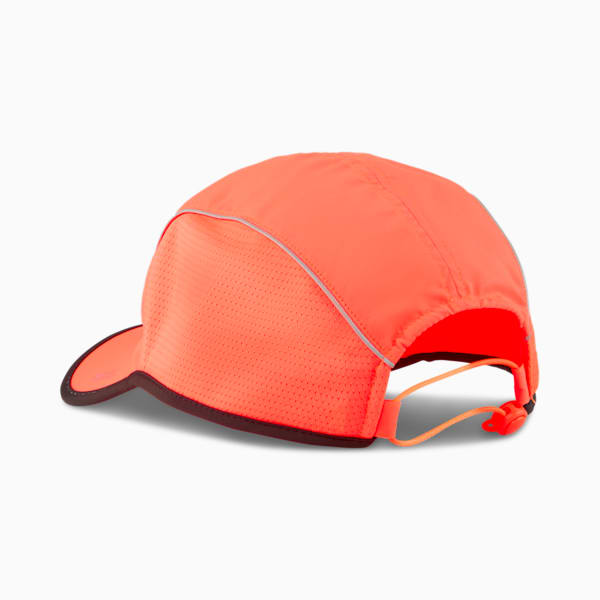 Runner Short Visor 5 Panel Cap, Glowing Red, large-ZAF