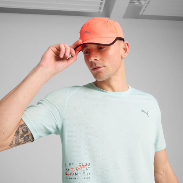 Runenr Short Visor 5 Panel Cap, Glowing Red, large-MEX