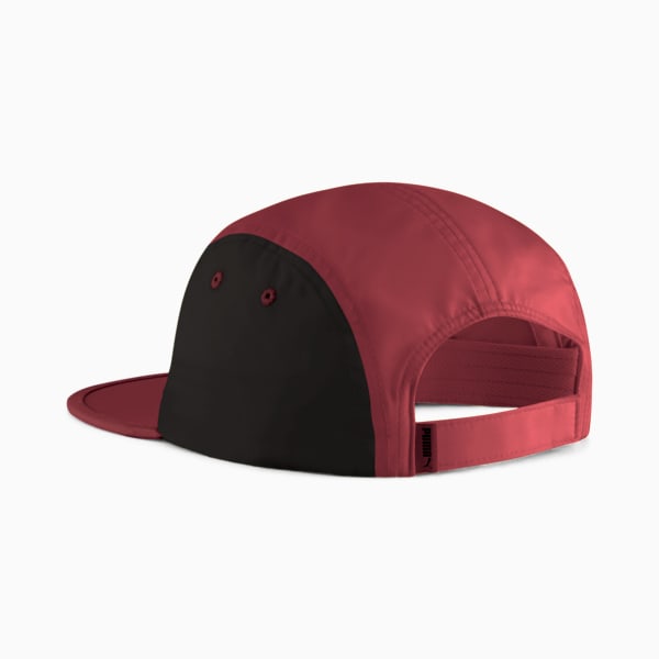 Essentials Running 5 Panel Cap, Ruby Shimmer, large-ZAF