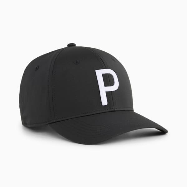 Gorra de golf Heritage P Tech Hombre, PUMA Black-White Glow, large-MEX
