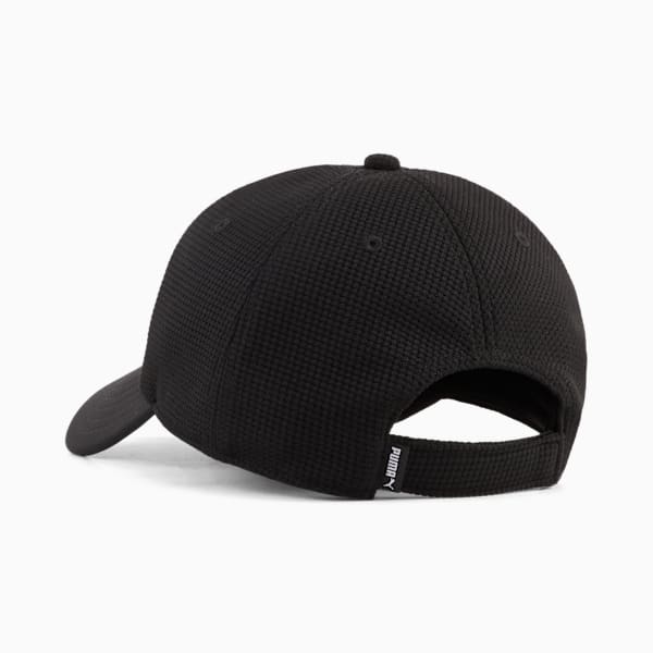 Essentials Elevated Baseball Cap, PUMA Black, large-ZAF