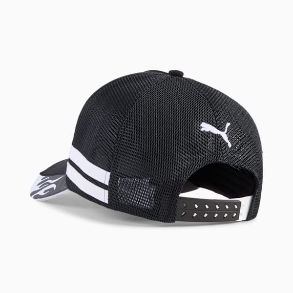BMW M Motorsport Lifestyle Trucker Cap, PUMA Black, large-ZAF