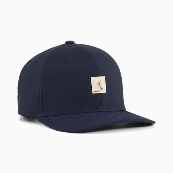 Hummingbird Patch Golf Cap, Deep Navy, large-ZAF
